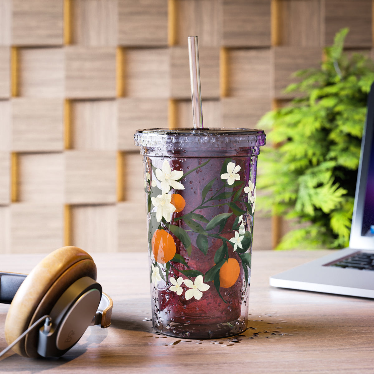 The Grove Acrylic To Go Cup - Orange Blossom