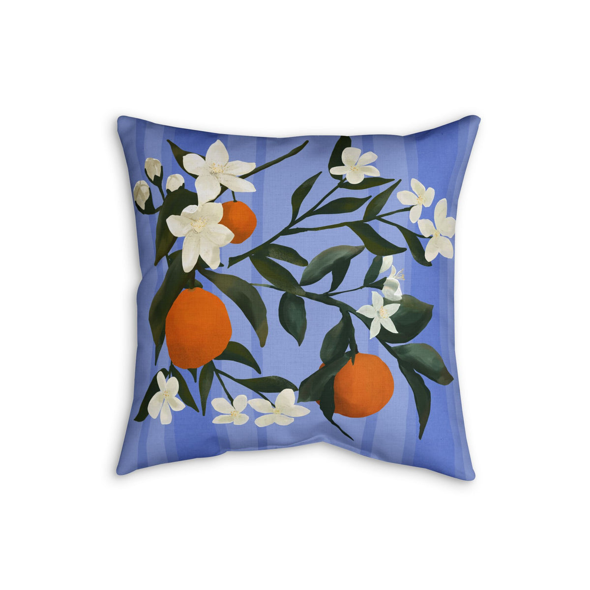 The Grove Faux Linen Pillow - Orange Blossom