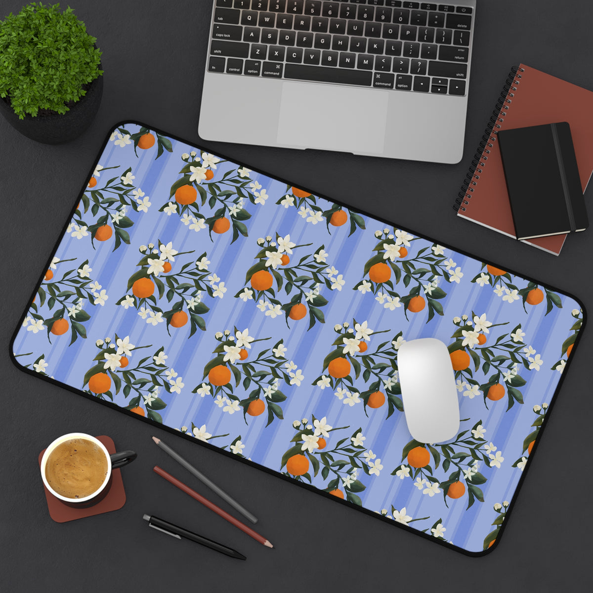The Grove Desk Mat - Orange Blossoms