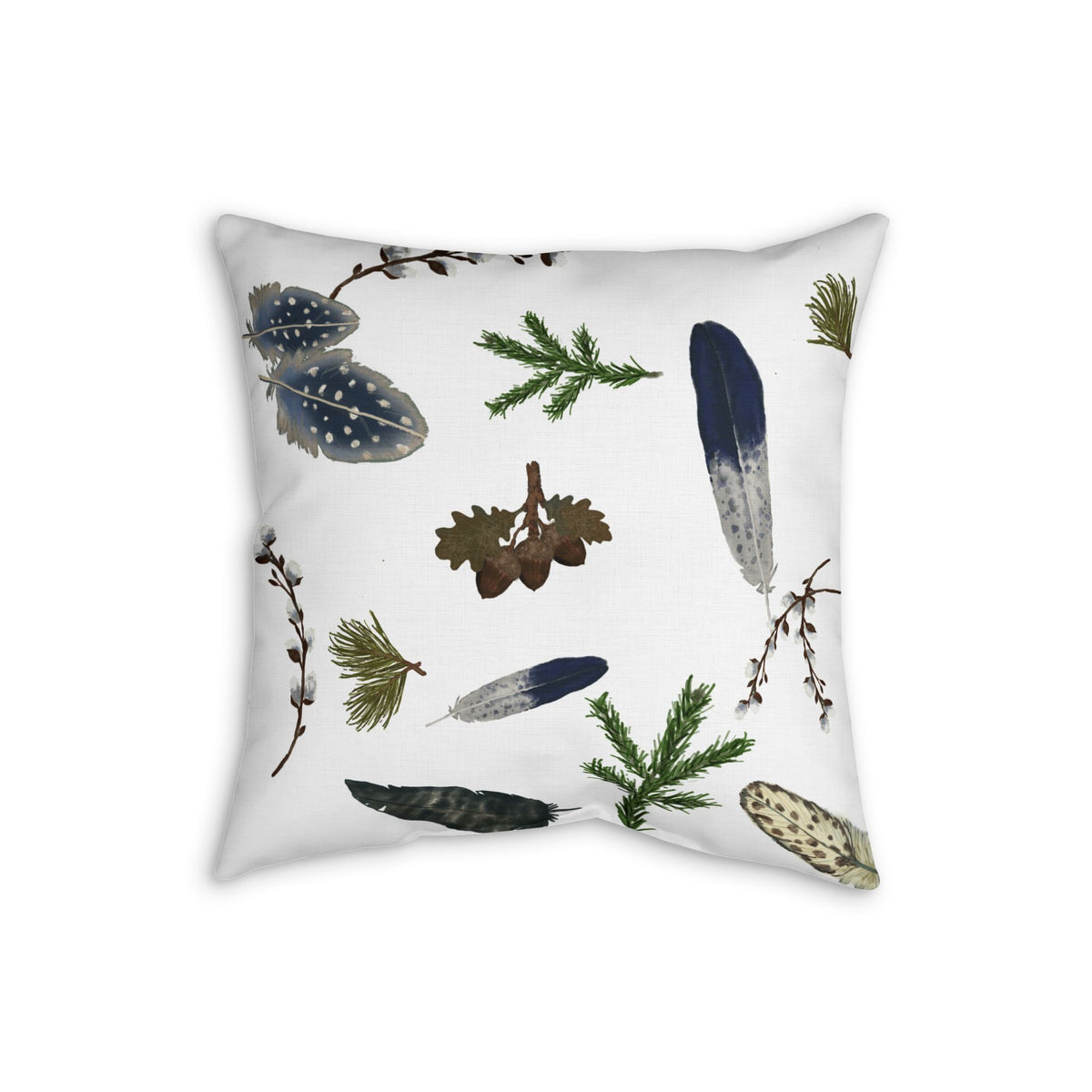 Forest Floor Faux Linen Pillow