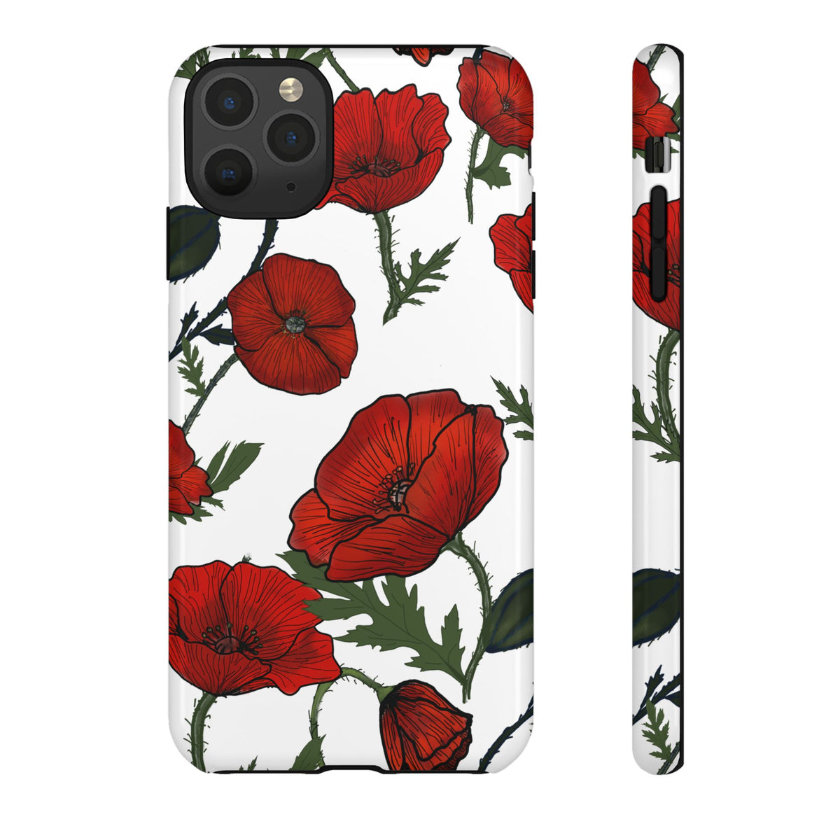 Poppy Field iPhone Tough Cases