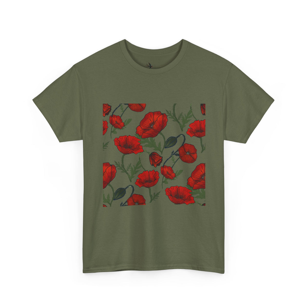 Poppy Field Unisex Heavy Cotton Tee