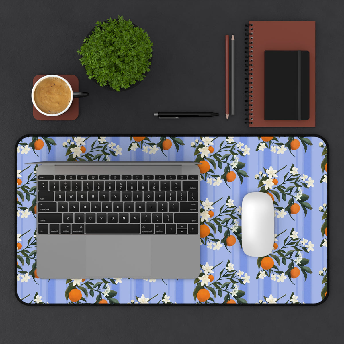 The Grove Desk Mat - Orange Blossoms
