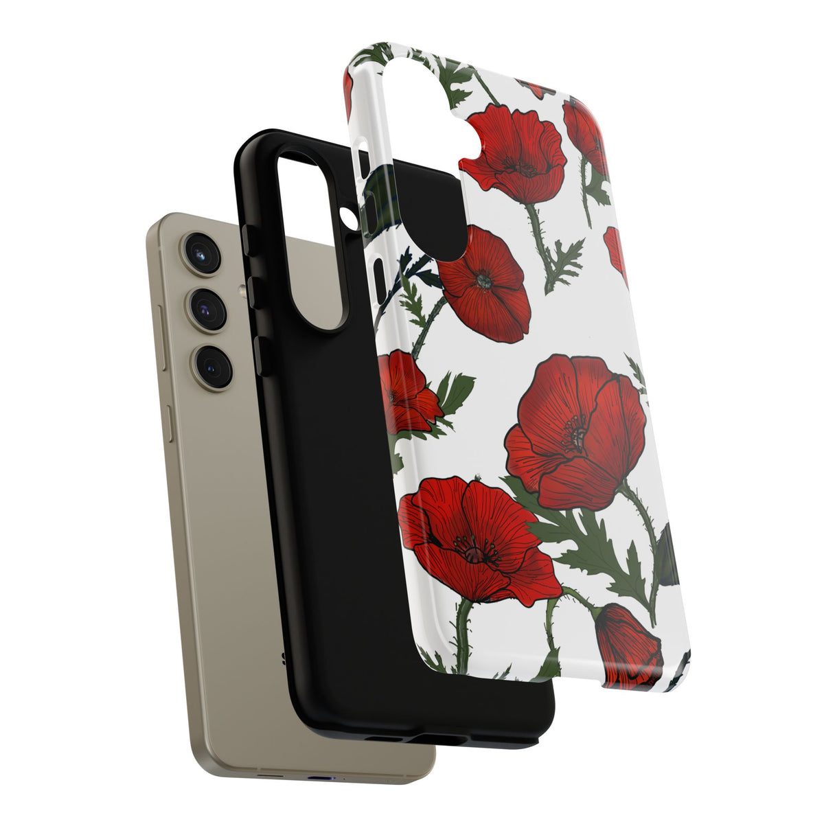 Poppy Field Samsung Galaxy Tough Cases