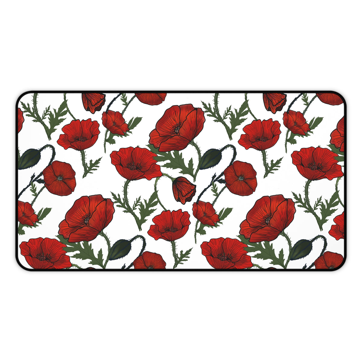Poppy Field Desk Mat
