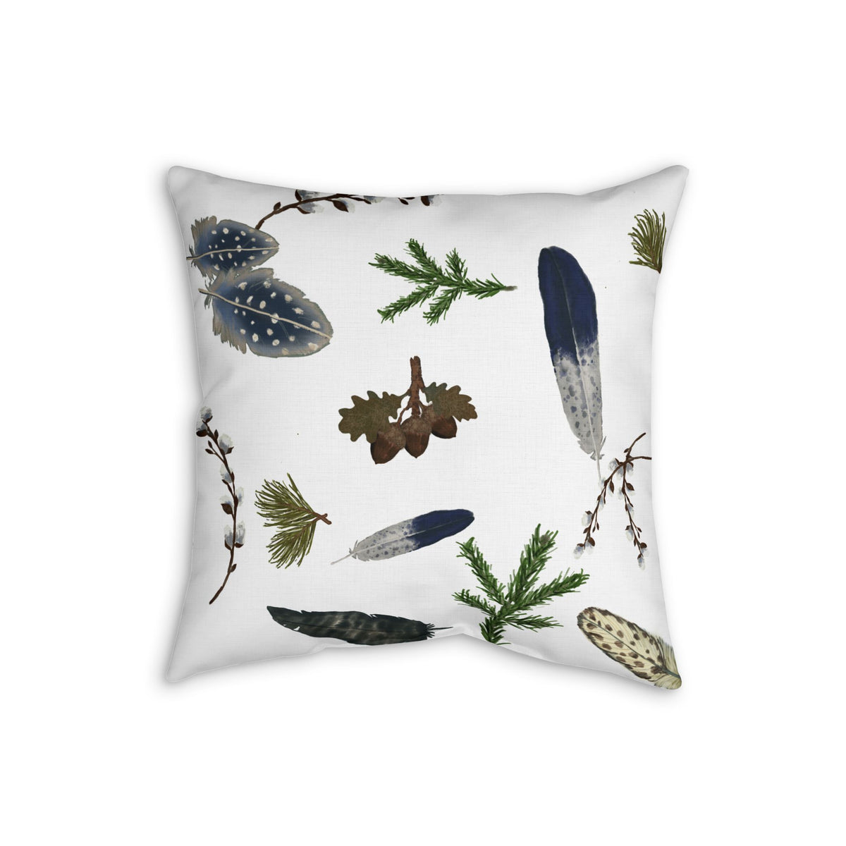Forest Floor Faux Linen Pillow