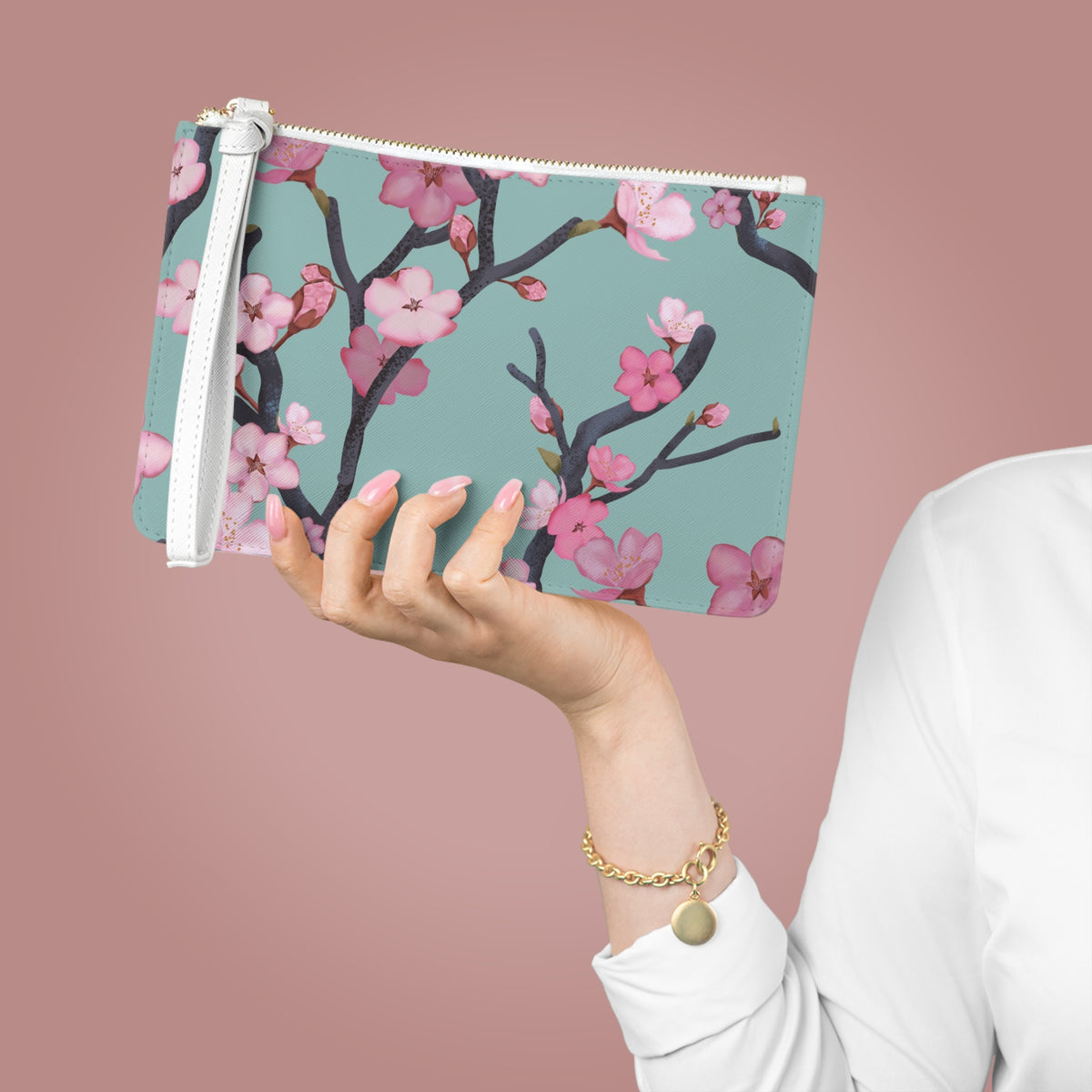 Cherry Blossom Clutch Bag