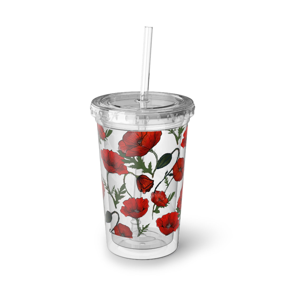 Poppy Field Acrylic To Go Cup