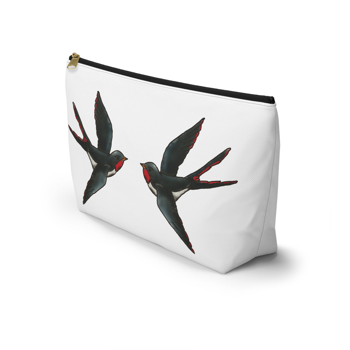 Dual Sided Tattoo Inspired Accessory Bag w T-bottom