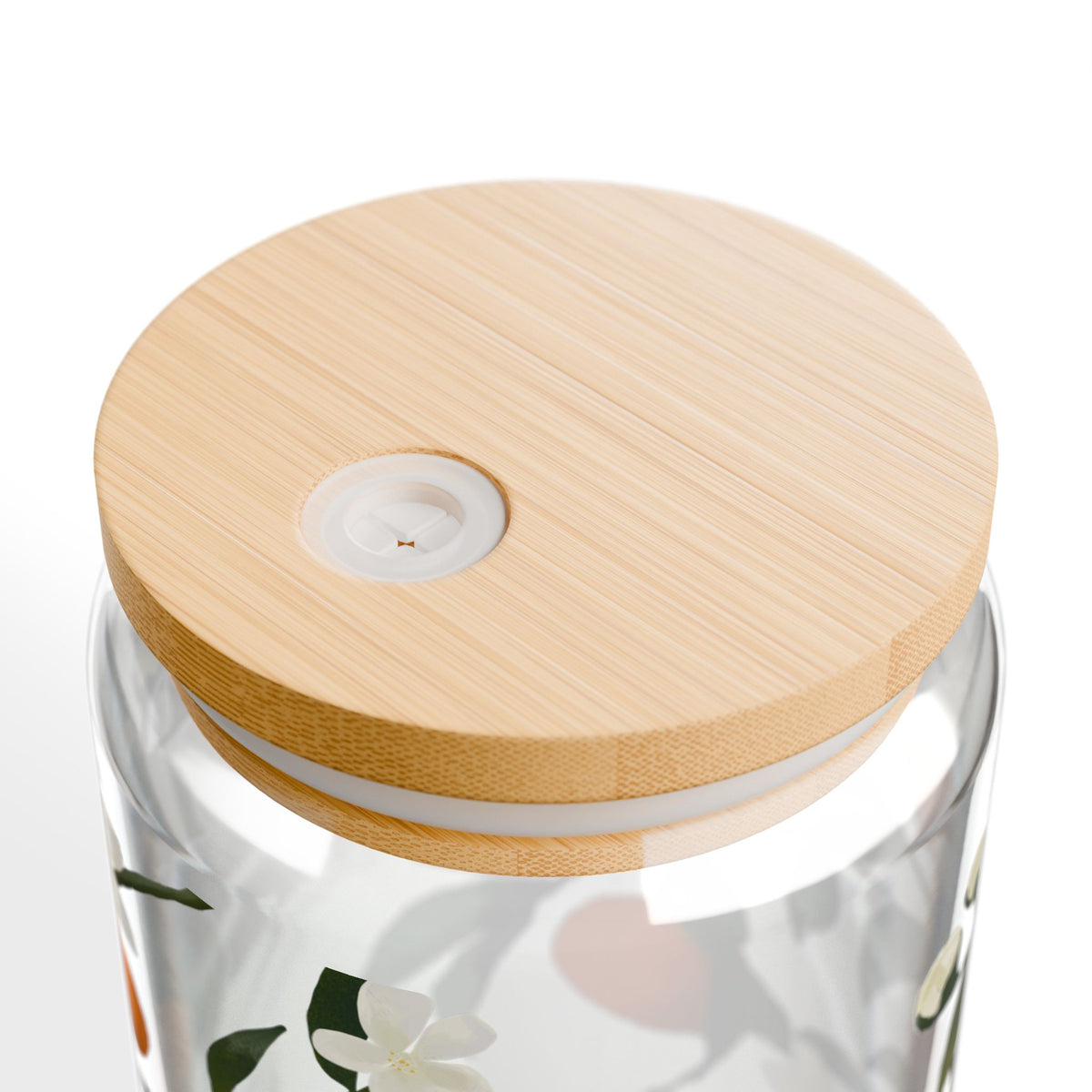The Grove Sipper Glass, 16oz Glass Can - Orange Blossom