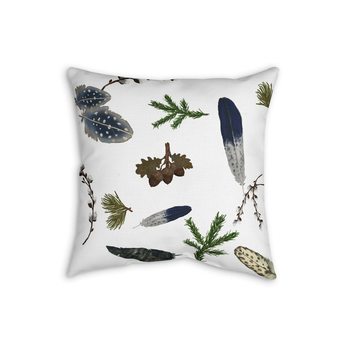 Forest Floor Faux Linen Pillow