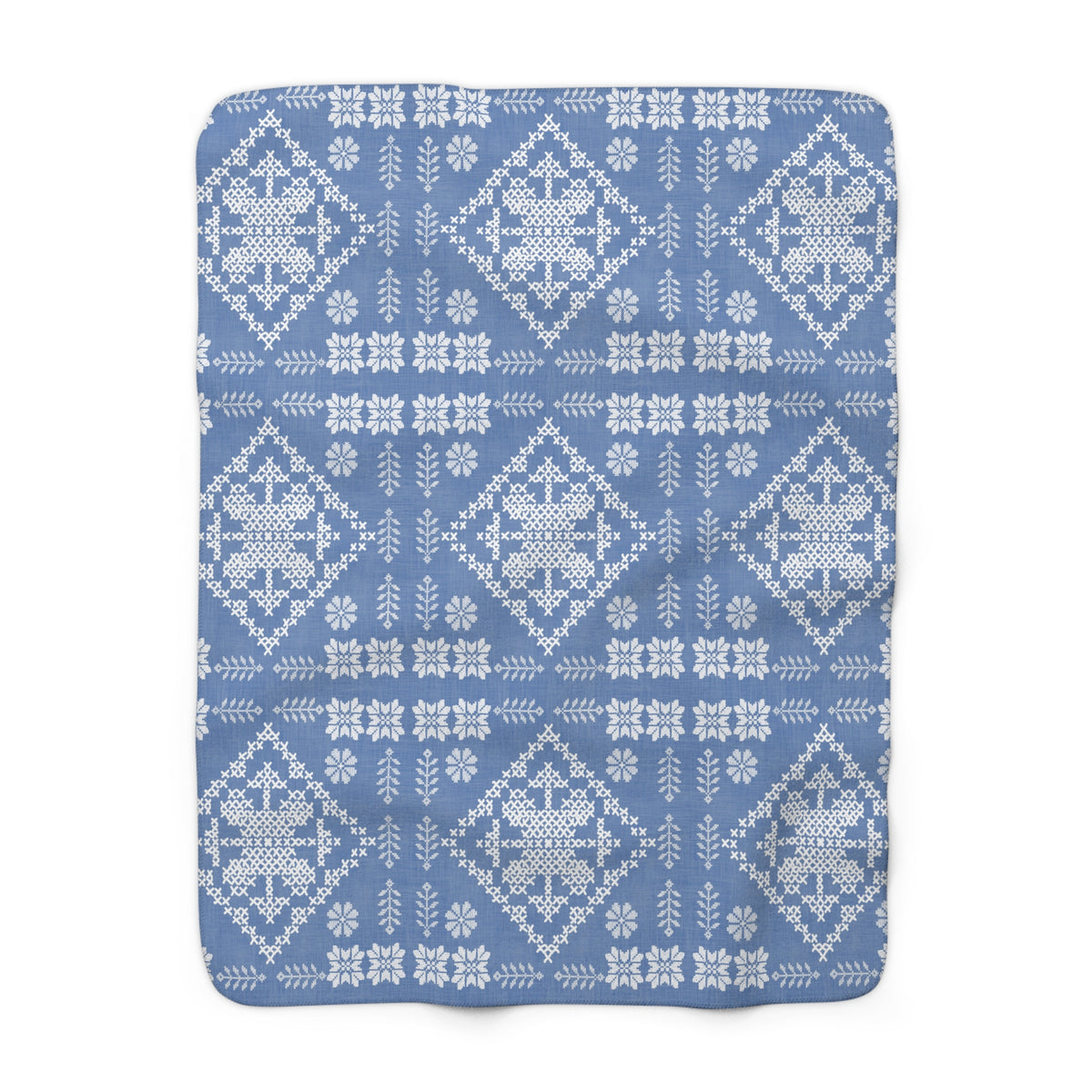 Tatreez Sherpa Fleece Blanket
