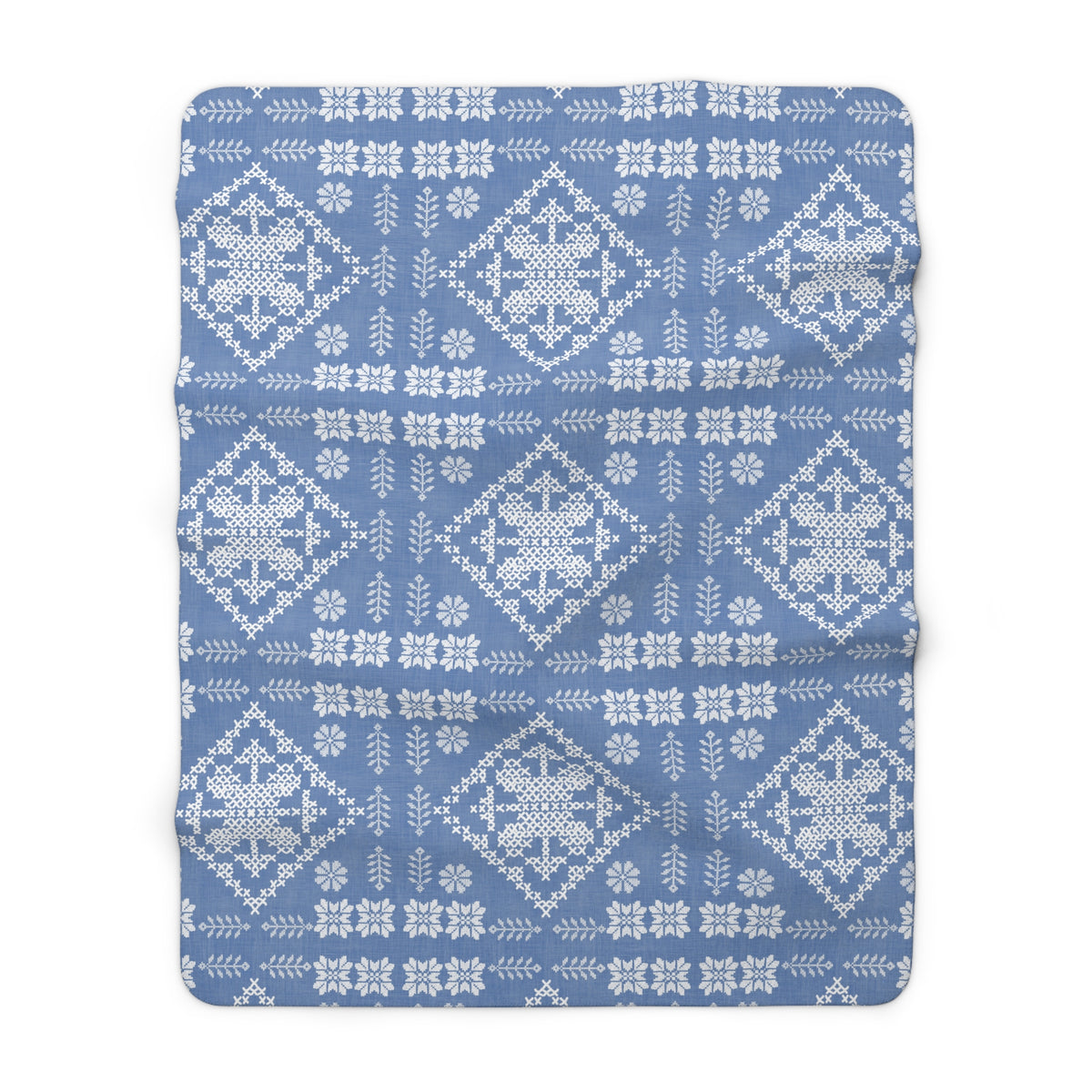 Tatreez Sherpa Fleece Blanket