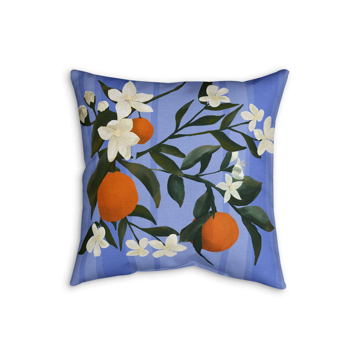The Grove  Faux Linen Pillow - Orange Blossom