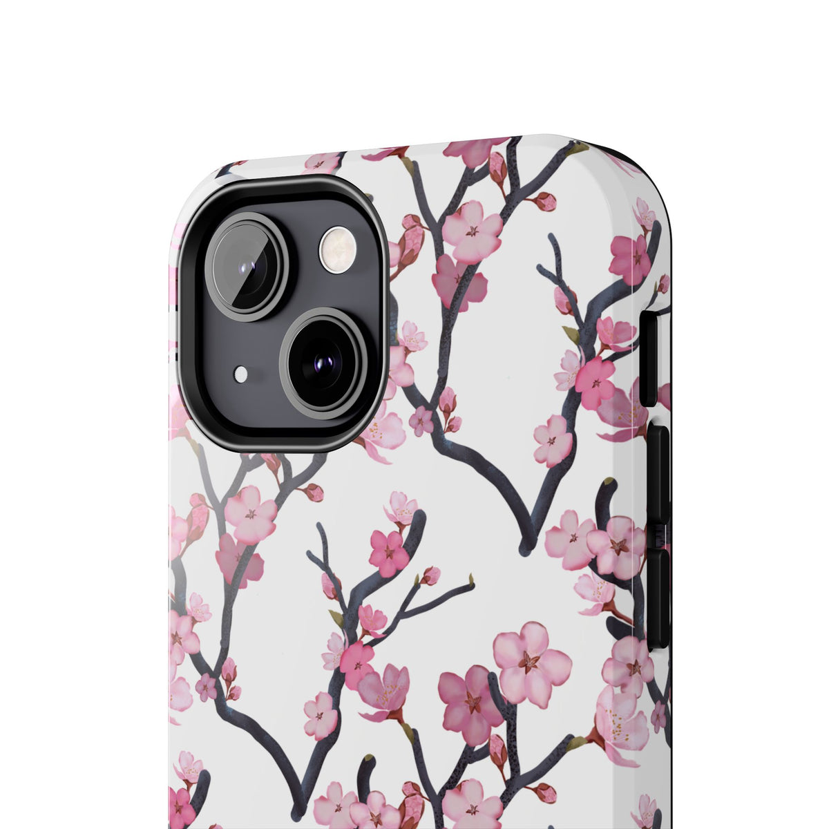 iPhone Tough Phone Cases Cherry Blossom White Background