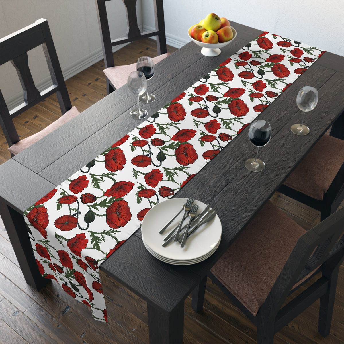 Poppy Field Table Runner