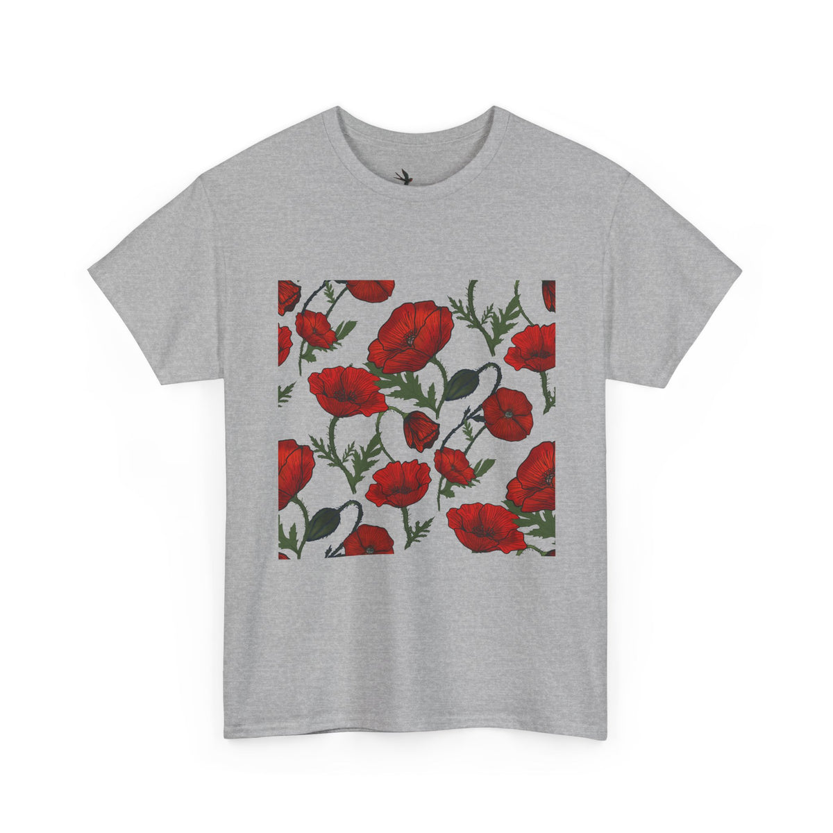 Poppy Field Unisex Heavy Cotton Tee