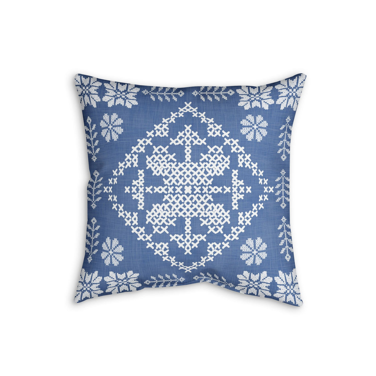 Tatreez Faux Linen Pillow