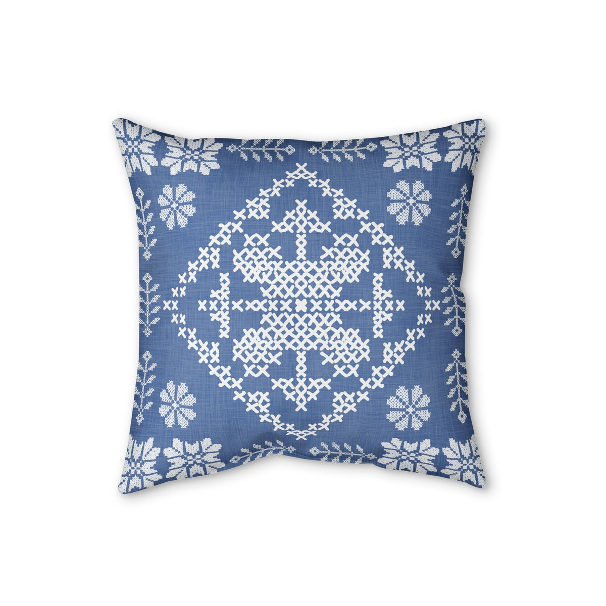 Tatreez Faux Linen Pillow