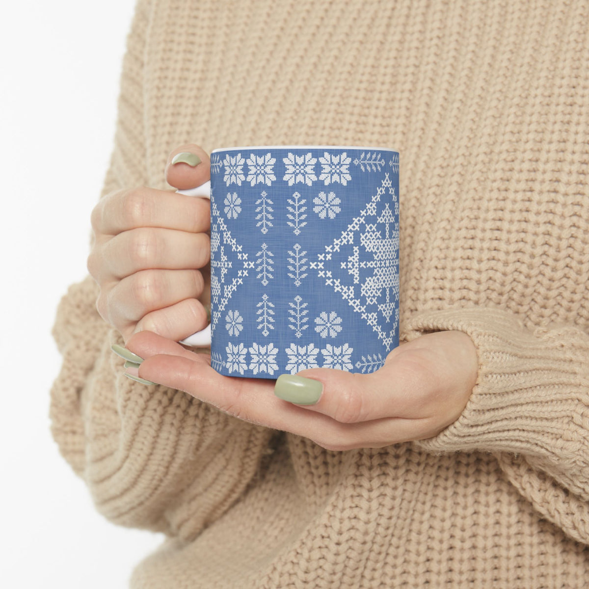 Tatreez  Ceramic Mug, (11oz, 15oz)