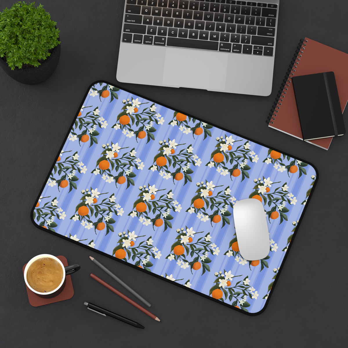 The Grove Desk Mat - Orange Blossoms