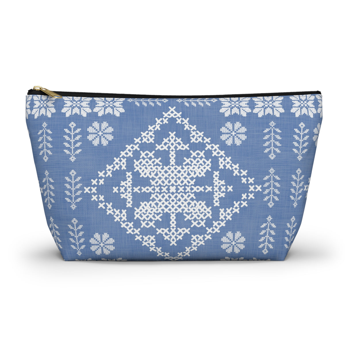 Tatreez Inspired Accessory Bag w T-bottom