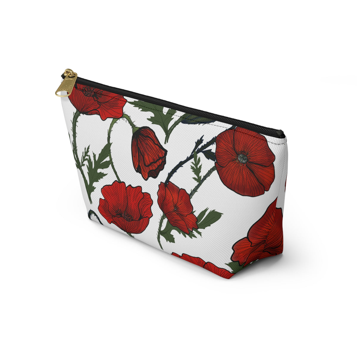 Poppy Field Accessory Bag w T-bottom