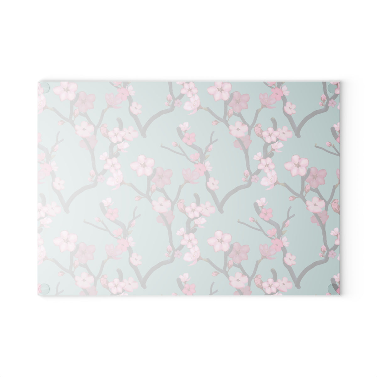 Cherry Blossom Glass Cutting Board