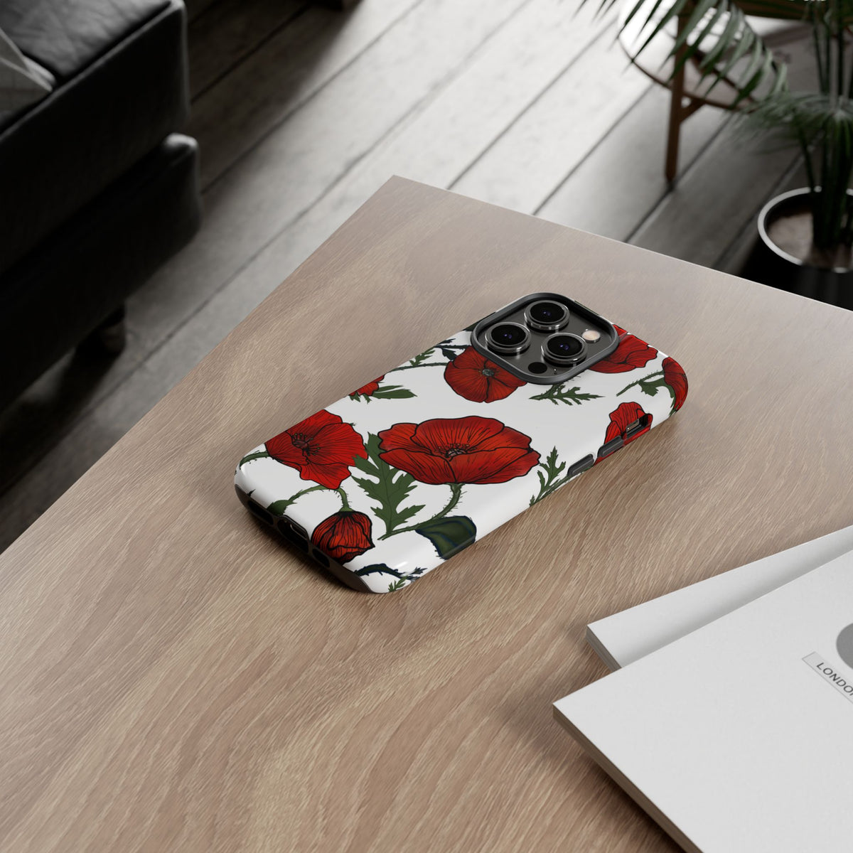 Poppy Field iPhone Tough Cases
