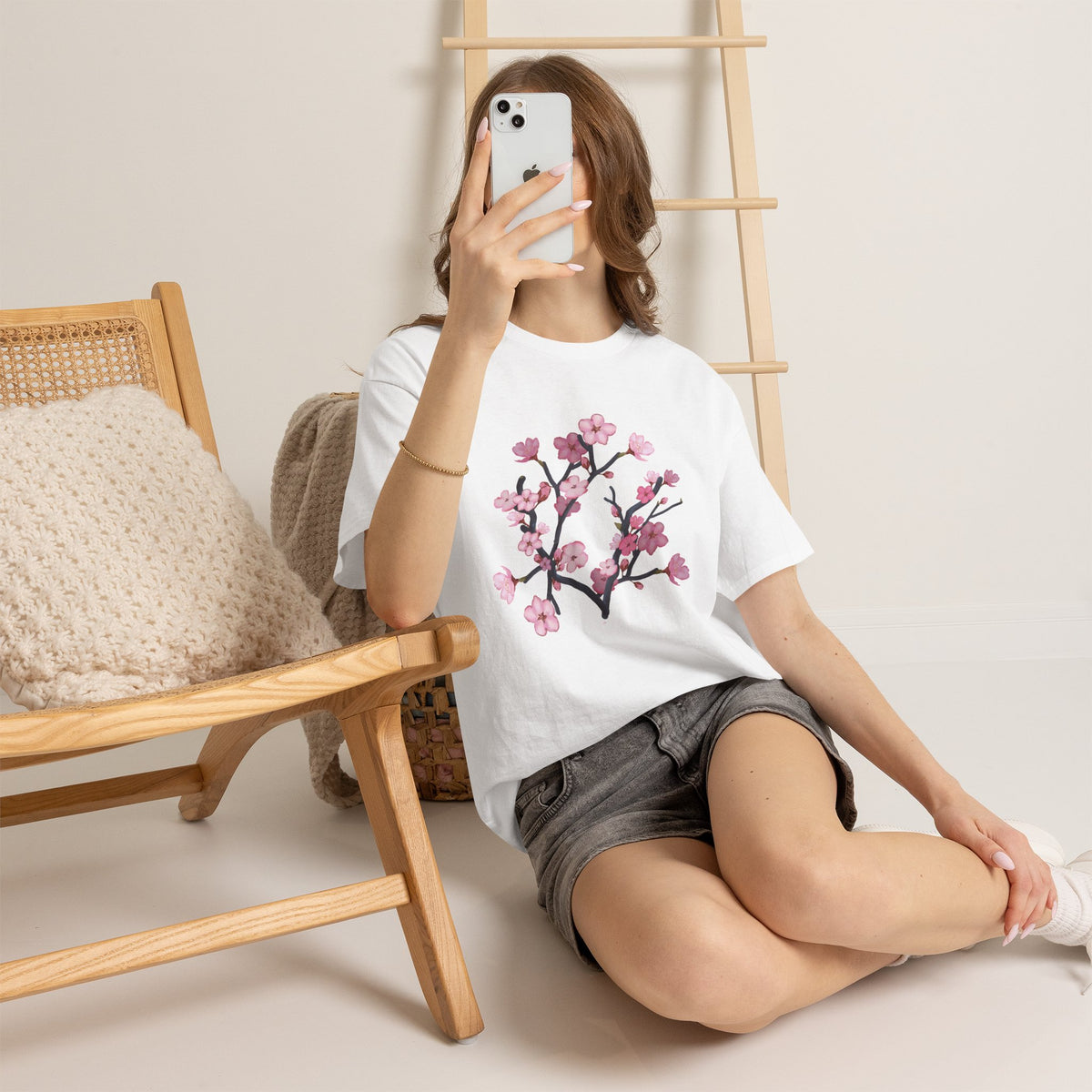 Cherry blossom Unisex Heavy Cotton Tee