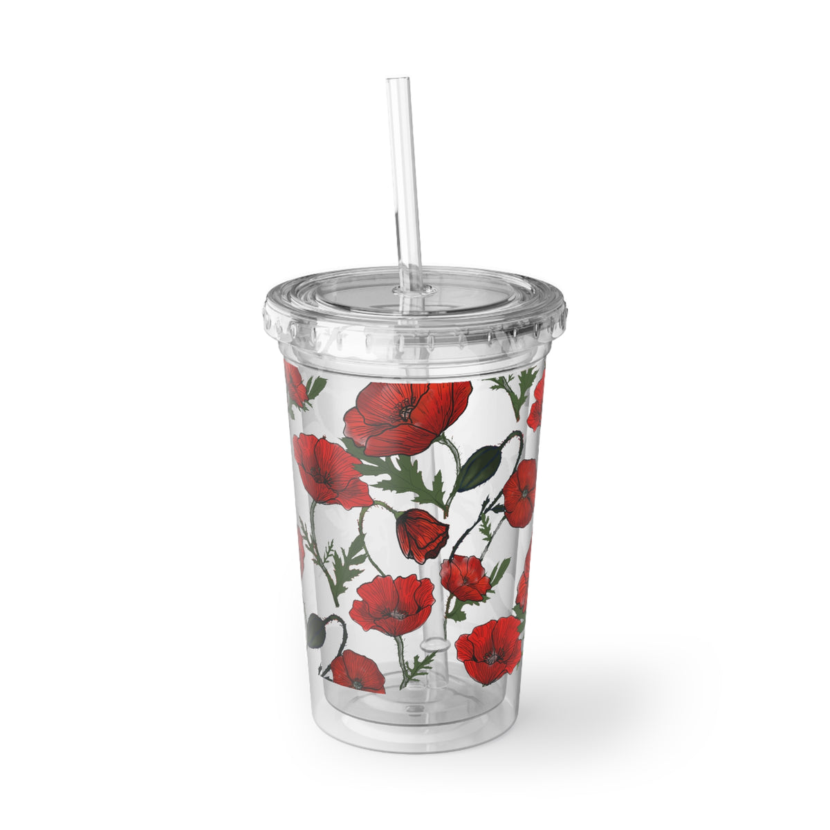 Poppy Field Acrylic To Go Cup