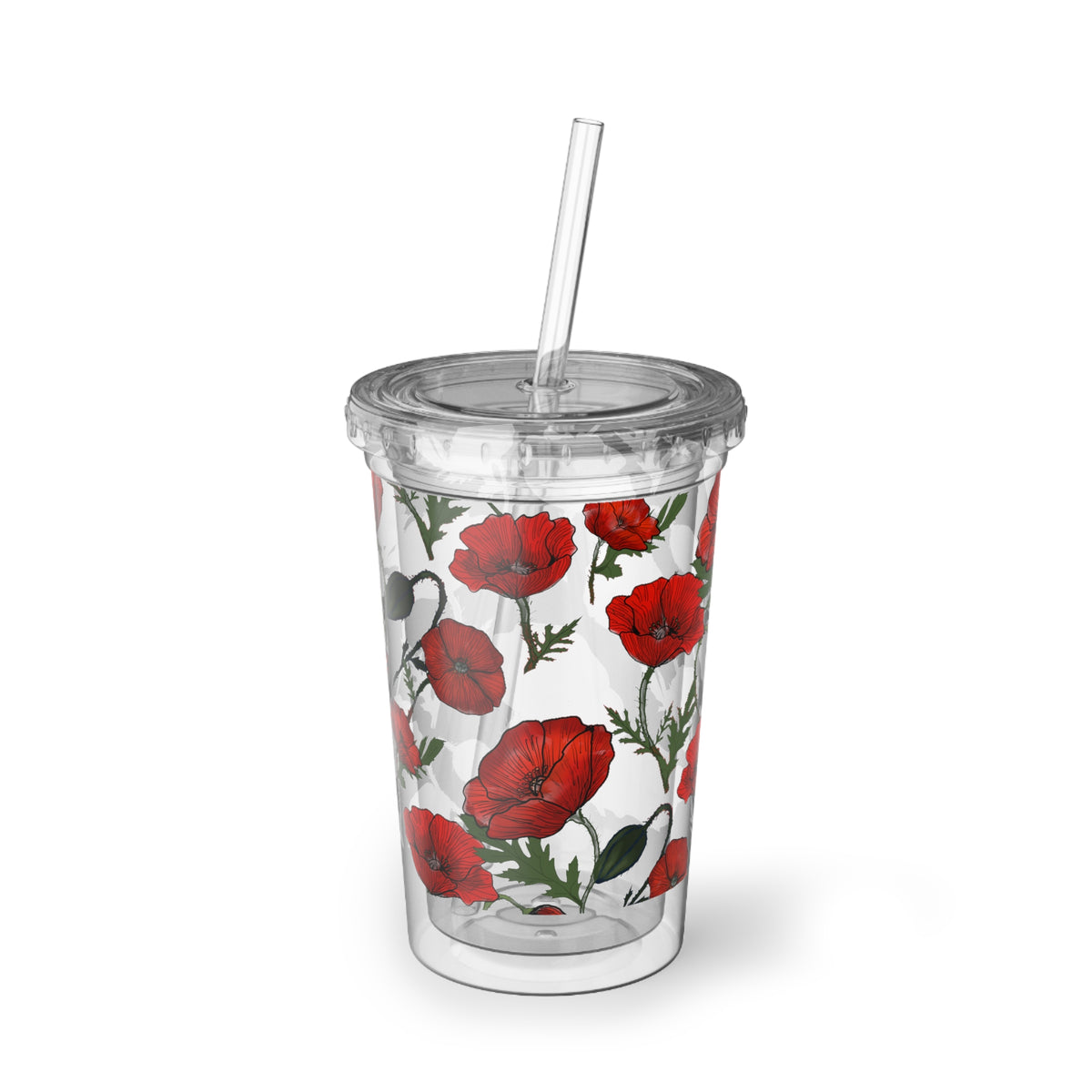 Poppy Field Acrylic To Go Cup