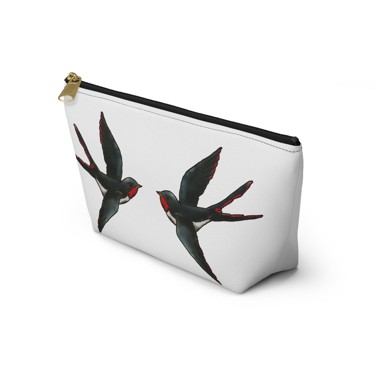 Dual Sided Tattoo Inspired Accessory Bag w T-bottom