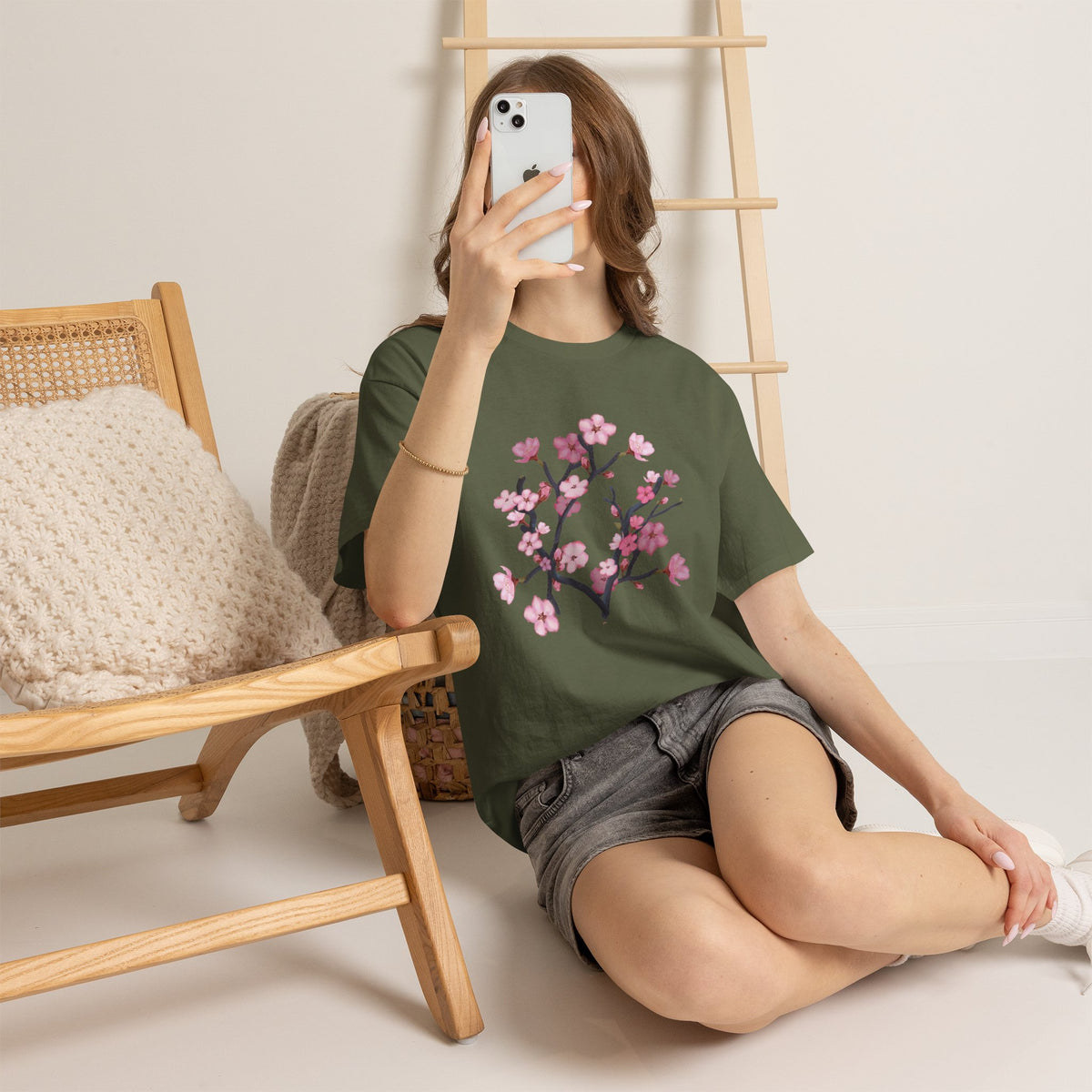 Cherry blossom Unisex Heavy Cotton Tee