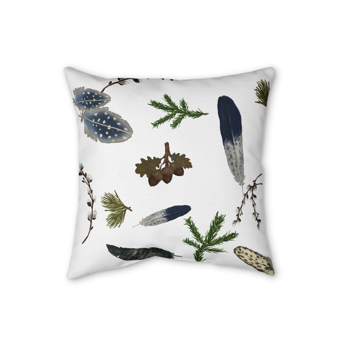Forest Floor Faux Linen Pillow