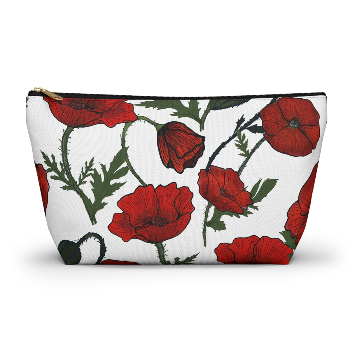 Poppy Field Accessory Bag w T-bottom