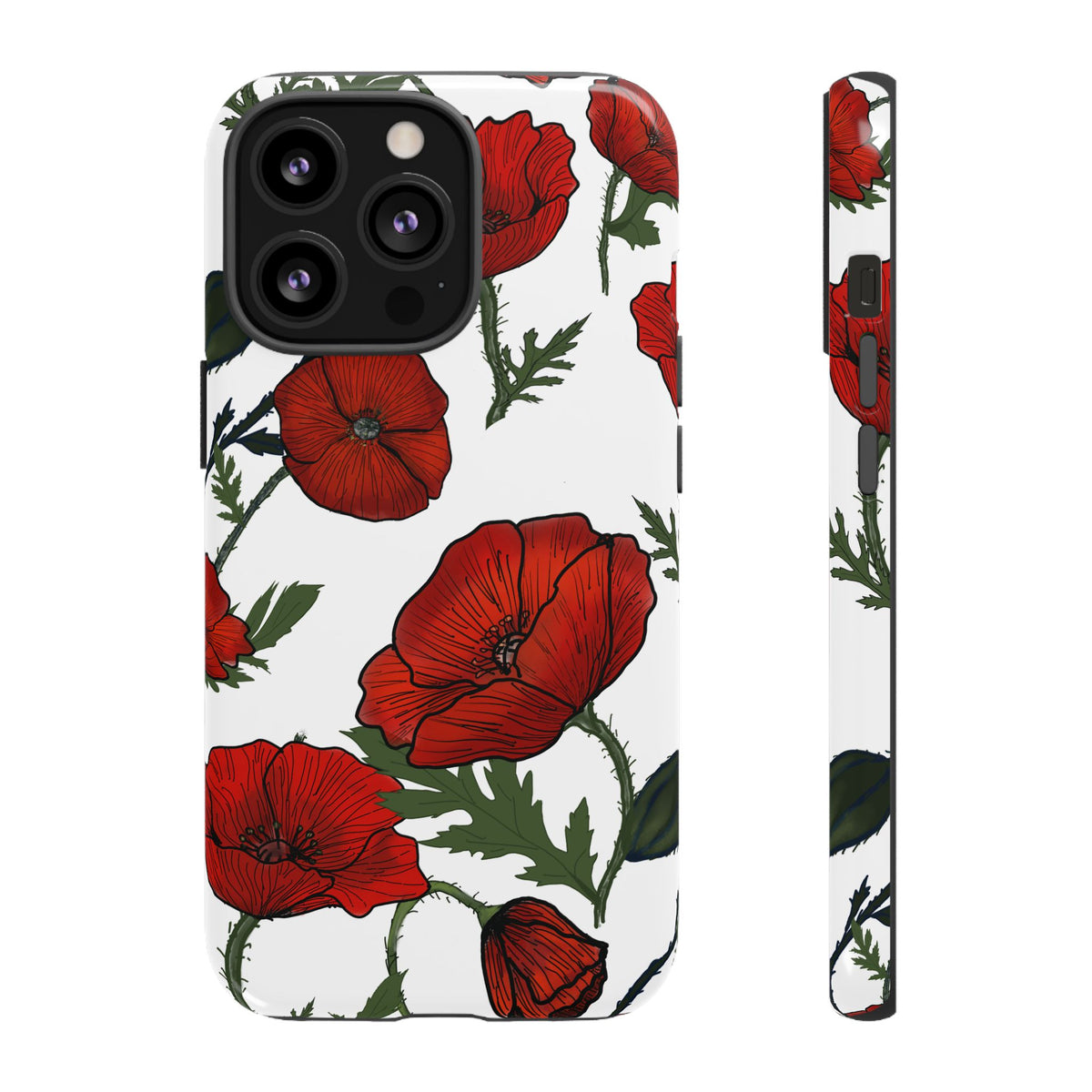 Poppy Field iPhone Tough Cases