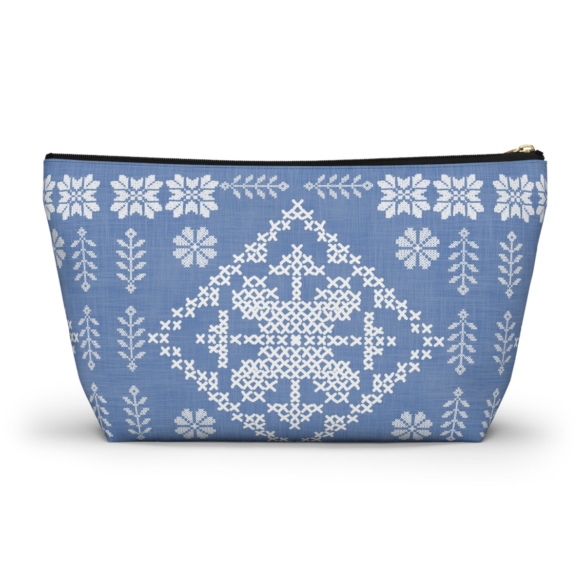 Tatreez Inspired Accessory Bag w T-bottom