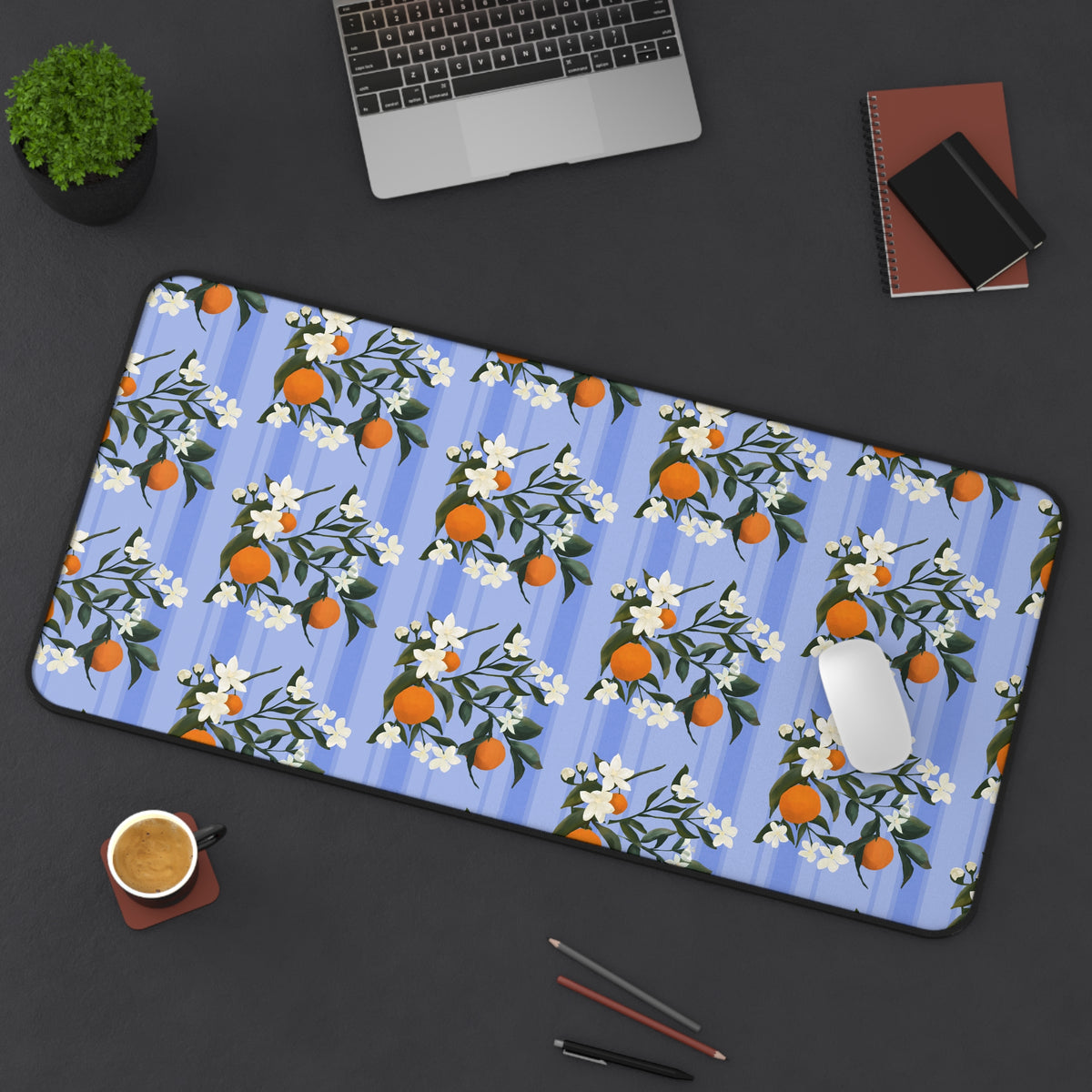 The Grove Desk Mat - Orange Blossoms