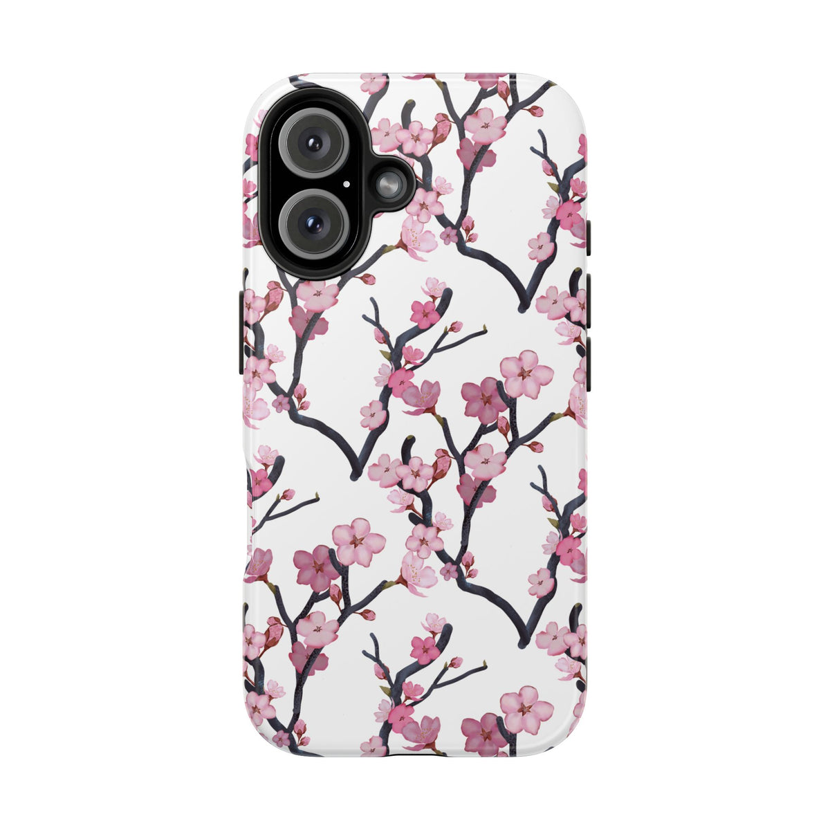 iPhone Tough Phone Cases Cherry Blossom White Background