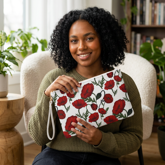 Poppy Field Clutch Bag