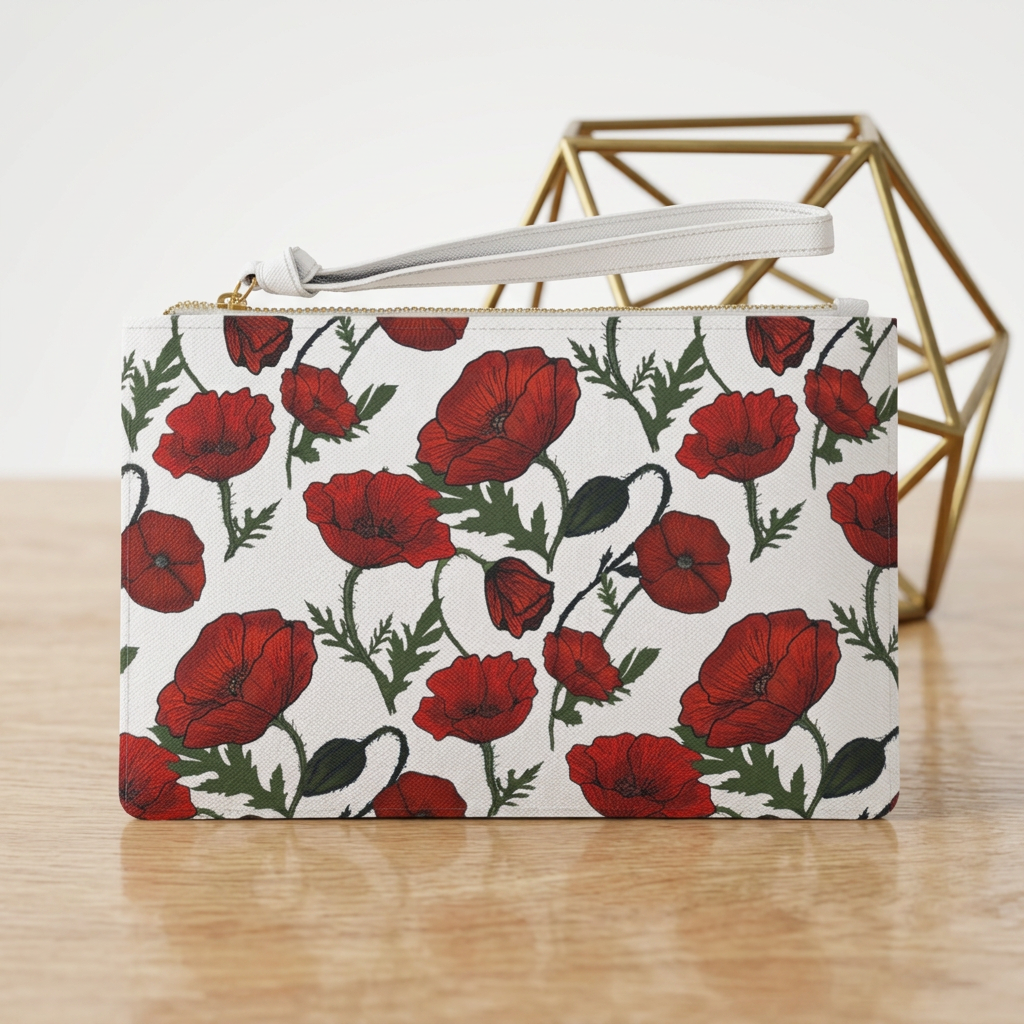 Poppy Field Clutch Bag