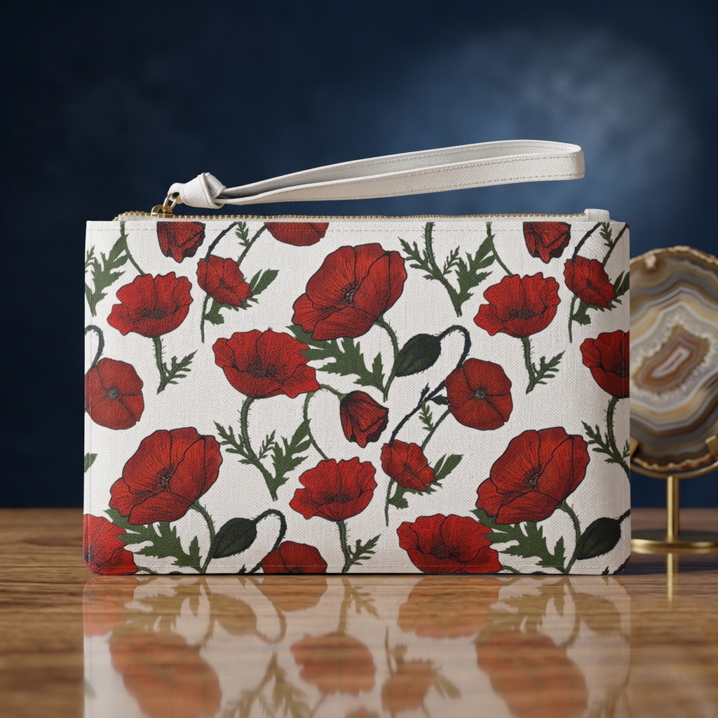 Poppy Field Clutch Bag