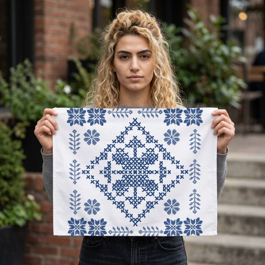 Tatreez Placemat, 1pc