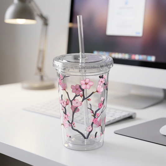 Cherry Blossom Acrylic To Go Cup