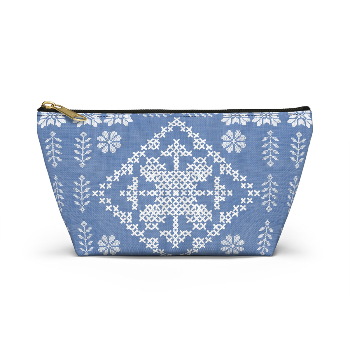 Tatreez Inspired Accessory Bag w T-bottom
