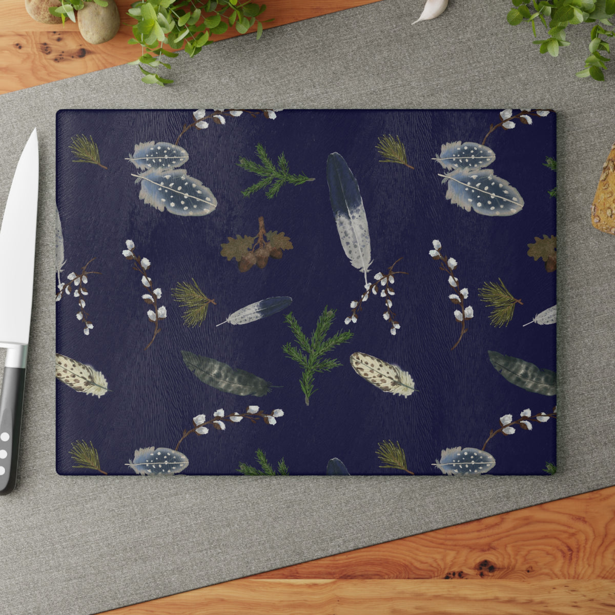 Forest Floor Glass Cutting Board