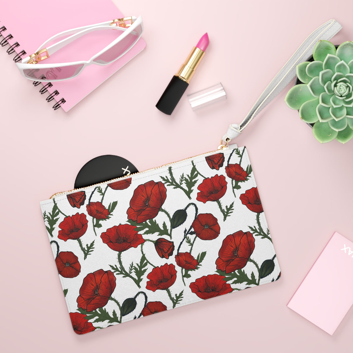 Poppy Field Clutch Bag