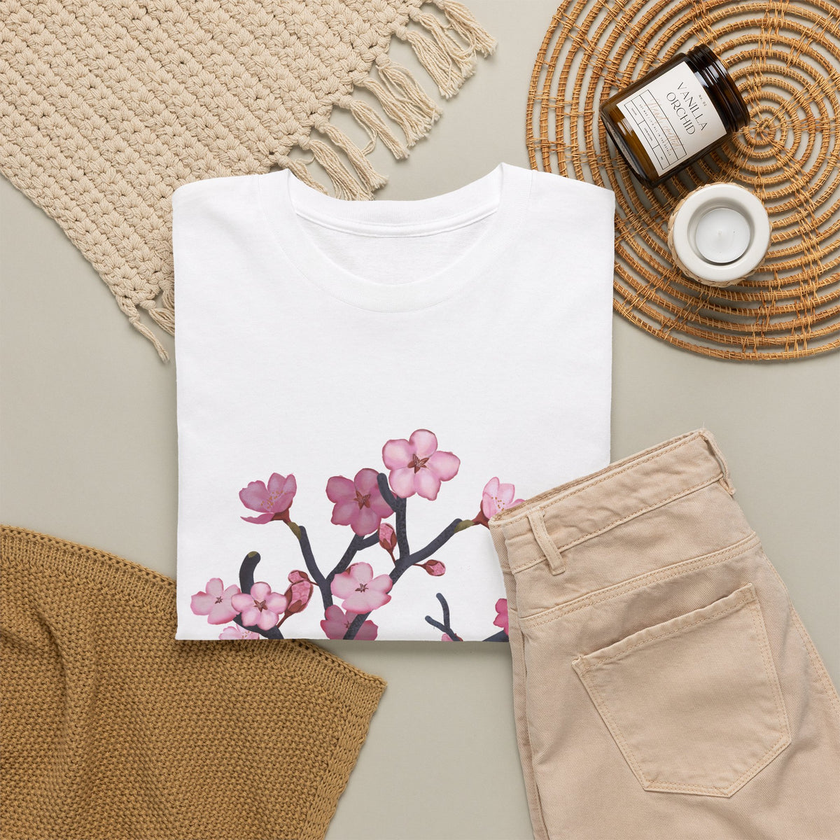 Cherry blossom Unisex Heavy Cotton Tee