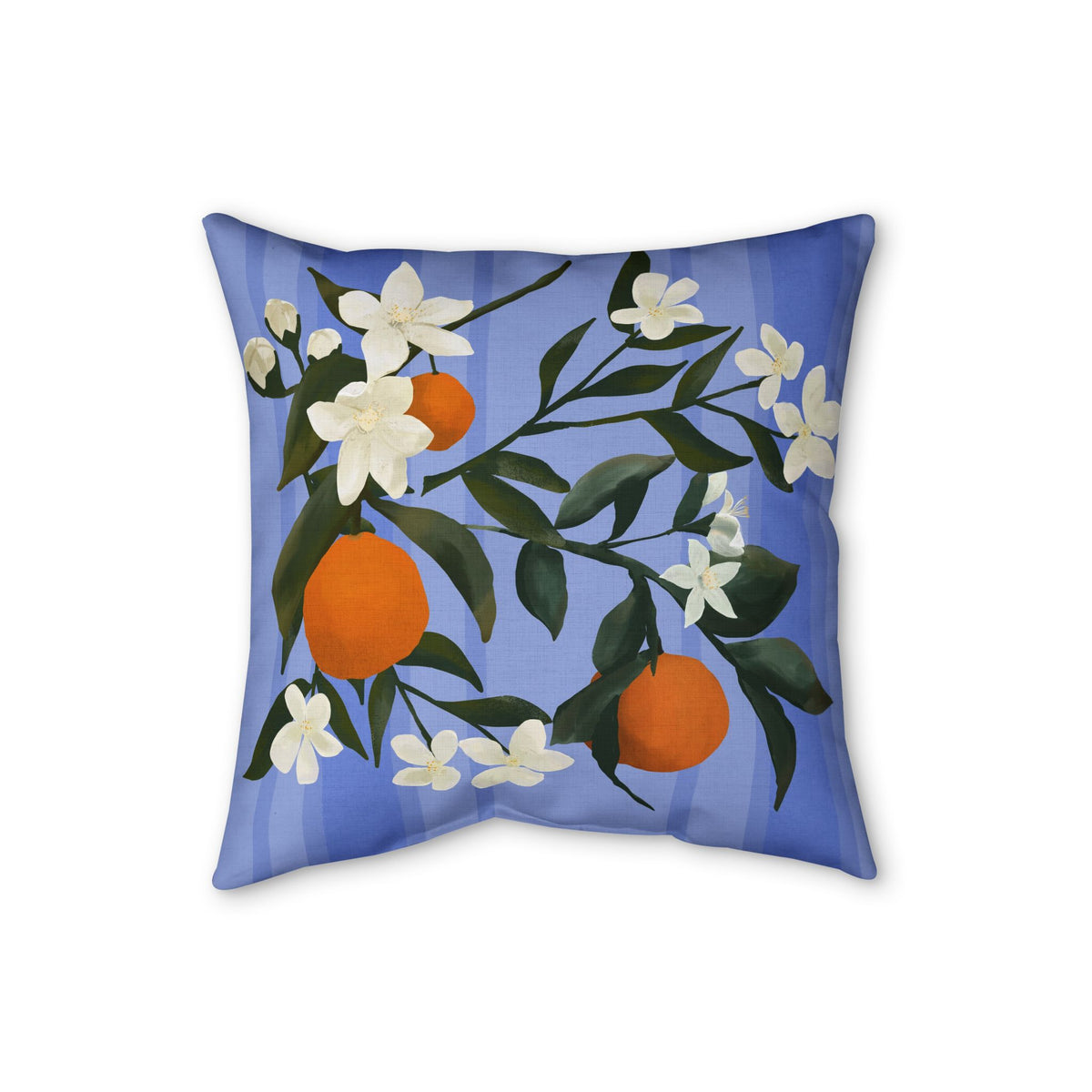 The Grove  Faux Linen Pillow - Orange Blossom